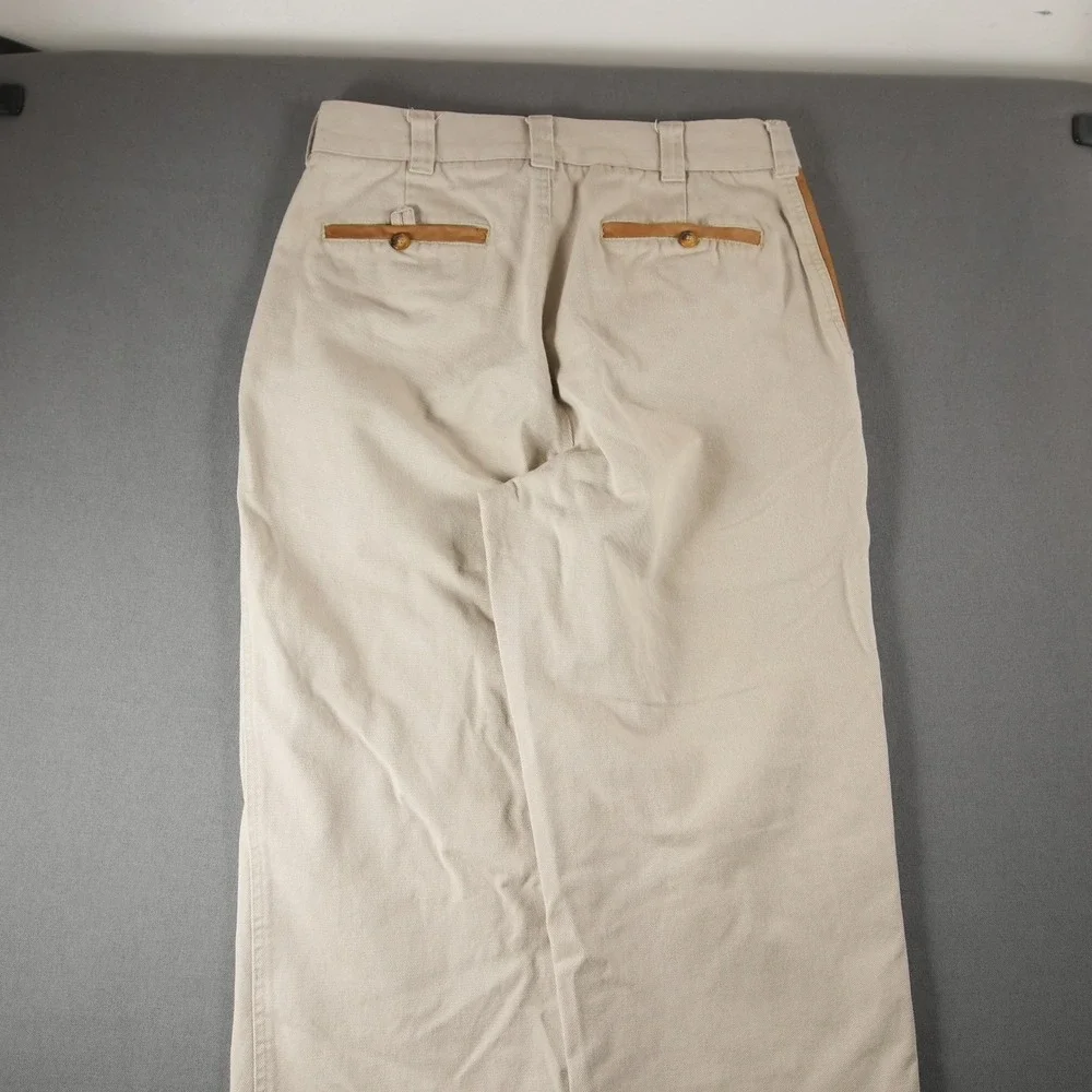 VTG Orvis Zambezi Twill Shooting Leather Trim Field Upland Pant Men Fit 30x28